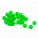 Feeder bead Namazu Soft Beads, PVC, D = 8 mm, round, dark green 20 pcs.