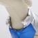 Jacket for dogs with weighting size 16 (DS 36, OG 46, Osh 35), silver-blue