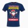 New Year's T-shirt, dark blue color, size 54