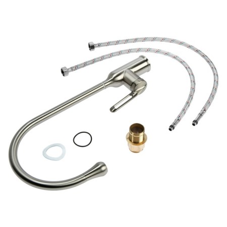 Kitchen mixer Zein Z2750, high, 35 mm cartridge, stainless steel, satin-9