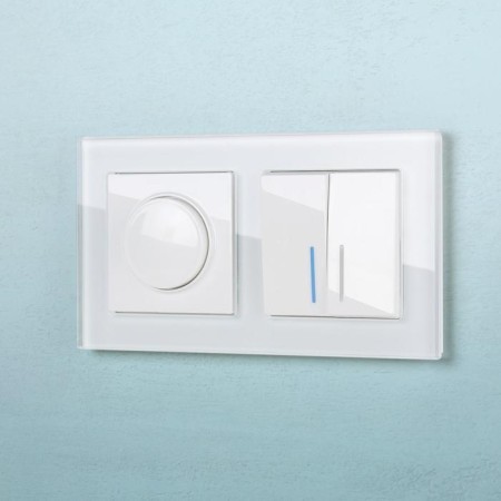 Frame for 2 posts WL01-FRAME-02, white color, glass material-6