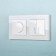 Frame for 2 posts WL01-FRAME-02, white color, glass material