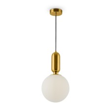 Suspended lamp Freya Fr5136PL-01BS Felice, 200x200x1920 mm, E14, 1x40W, brass color