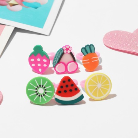 Children's ring "chosen" fruits, shape mix, color