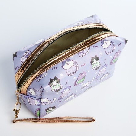 Lightning cosmetic bag, lilac color-2
