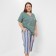 Women's home set (T -shirt/Bridges), olive color, size 48