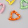Carabiner Metal "Heart in Polletka" set 4 pcs 3.2x2.8 cm