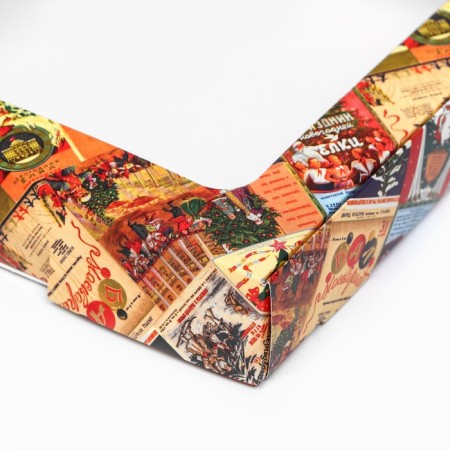Self -assembly box "New Year's Post", 16 x 16 x 3 cm-6