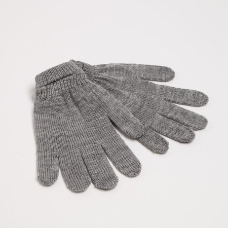 Gloves female, light gray, size 18-1