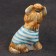 Porcelain figurine "Yorkshire Terrier T -shirt Blue", 8 cm, copyright painting