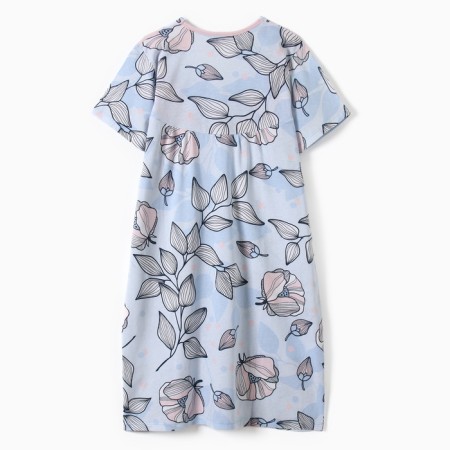 Night shirt female, the color is gray-blue, rr 50-4