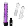Set vibrator realist gel + 5 massage nozzles + lubricant 50 ml