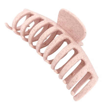 Solomeya hair crab, from natural wheat, oval, pink color