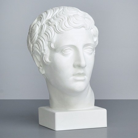 Гипсовая фигура Голова Дискобола, 21 х 23 х 34 см-1