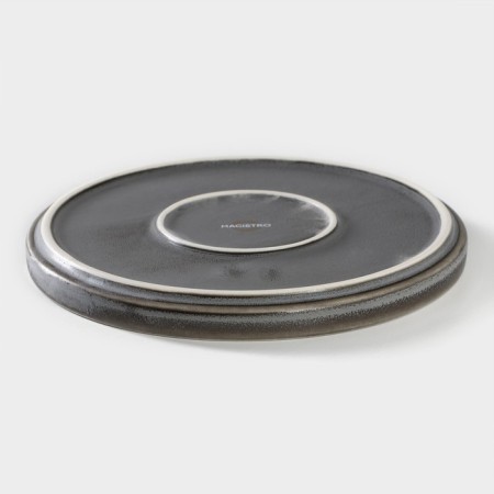 Porcelain dessert plate Magistro Urban, D = 18.2 cm, color gray color-2