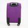 Small 20 suitcase, lightning department, code castle, 4 wheels, outer pocket, purple color