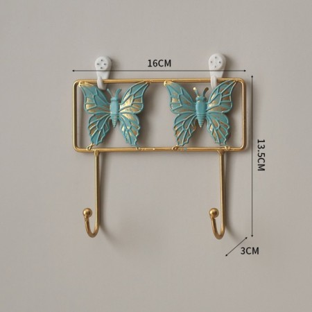 Wall metal hooks "butterflies", 13.5 x 16 x 3 cm, load up to 3 kg-2