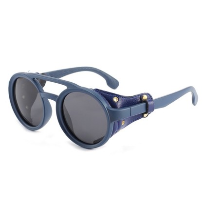 Sunny glasses, UV 400, leather curtains, pipe 14.1 cm, width 12.1 cm, lens 5.2 x 5 cm-1
