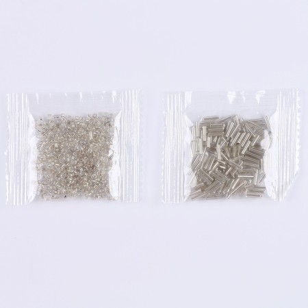 Set for creating a bracelet from the beads "ABC Morse", the color of the silver-4