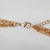 Class "chain" classic with beads, multi -tier, gold color,
