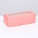 Folding box with a window for roll, pink, 26 x 10 x 8 cm