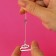 Straps silicone, fittings metal, 1 mm, 40 cm, steam, color transparent
