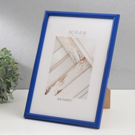 Photo frame Plastic Gallery 21x29.7 cm, (A4) Blue (plastic screen)-1