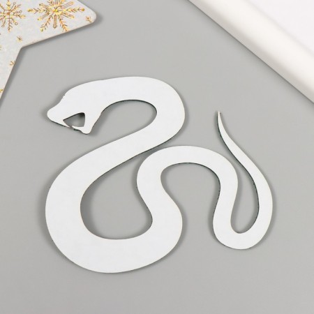 Adhesive -based decor "snake" foam glitter 8x9 cm green-2
