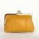 Cosmetic bag, 2 departments on the frame, color orange color