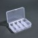 Organizer for decor, mobile cells, 8 cells, 10.6 × 6.5 × 2.3 cm, the color is transparent