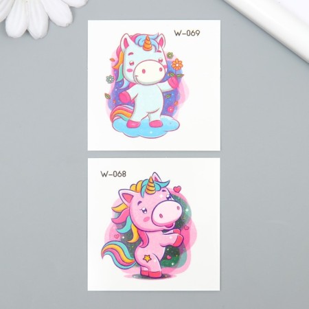 Tattoo on the body color "Unicorn" mix 6x6 cm