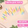 Candles for the cake "Neon", 10 cm, high, 36 pcs, multi -colored