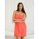 Pareo female for the sauna, size XL-3XL, coral color
