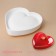Form for baking and mousse desserts Konfinetta "Heart", silicone, 15.5 × 15.5 × 5.5 cm, white color