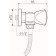 Shower mixer RMS SL119-003, two-wound, chrome