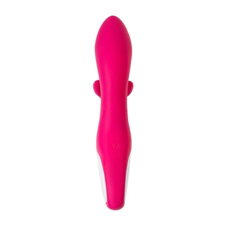 Unrealistic vibrator Satiffyer Embrace Me, silicone, red color-7