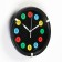 Watch Wall "Color Figures", D-20 cm, discrete move