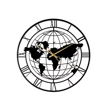 Watch wall interior "Globe", smooth move, D-40 cm