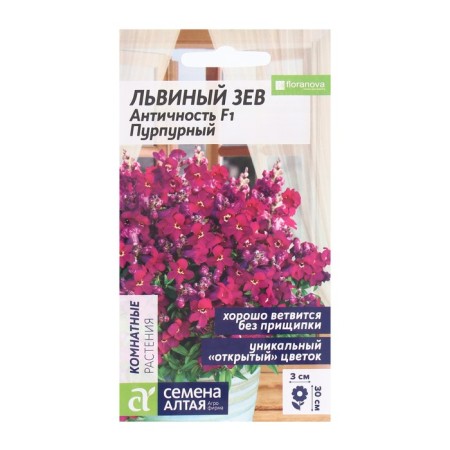 Flower seeds lion pharynx "Antiquity", purple, seed. ALT, c/n, 10 pcs