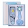Gift set fan and umbrella, blue