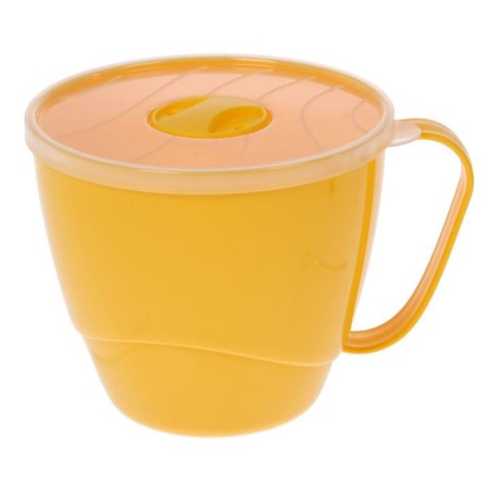 Plastic broth with a vacuum lid, 720 ml, color mix-8
