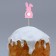 Topper for decorating the cake "Rabbit", 6 x 19 cm