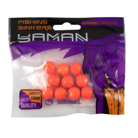 Cargo Cheburashka painted collapsible Yaman 10 pcs., 18 g, orange-4