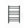 Electric towel Grois Nex GR-112, 500x800 mm, 8 crossbars, lower, black