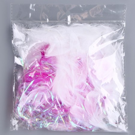 Set for creativity and decor "Features of white + filler", color fuchsia-3