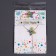 Topper "Happy Birthday", butterflies in the heart, color multi -colored gradient