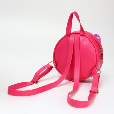 Baby backpack on lightning, bright pink color-2