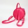Baby backpack on lightning, bright pink color