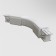 The Connector is flexible for the Technical Tracf-31W overhead track system, 24,2x3.3.2 cm, white color
