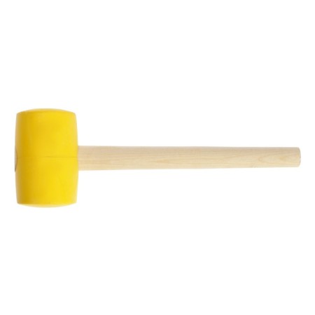 Kiyanka scrap, wooden handle, yellow rubber, 65 mm, 600 g-1